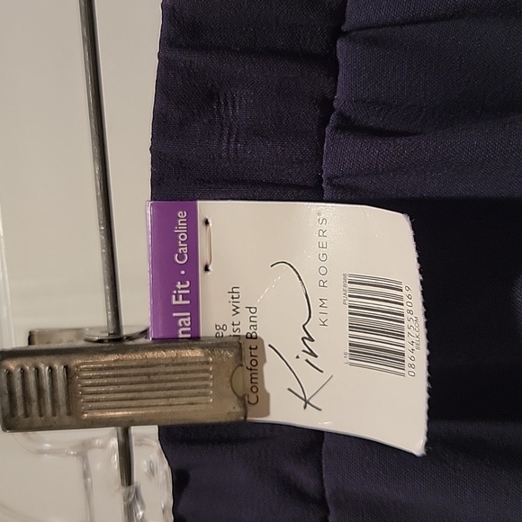 Kim Rogers navy blue pants NWT - Picture 3 of 4
